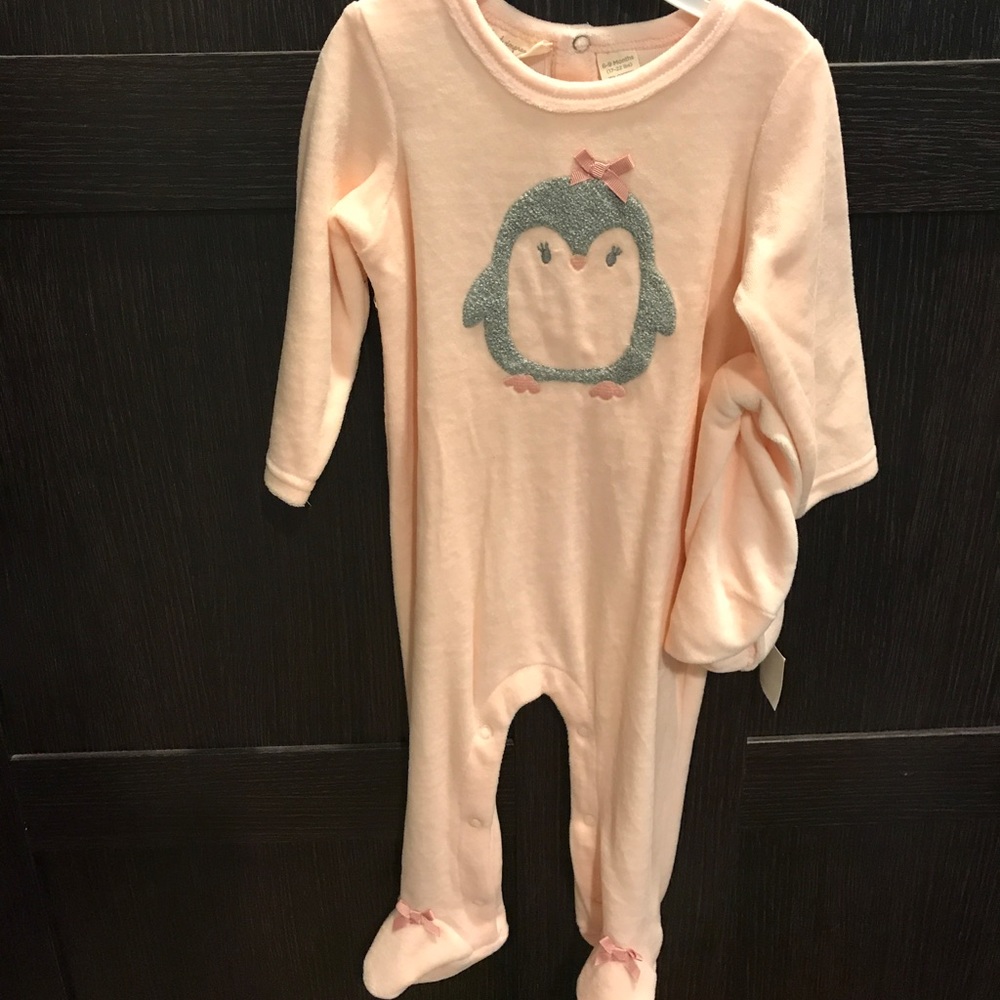 First Impressions baby outfit warm footie